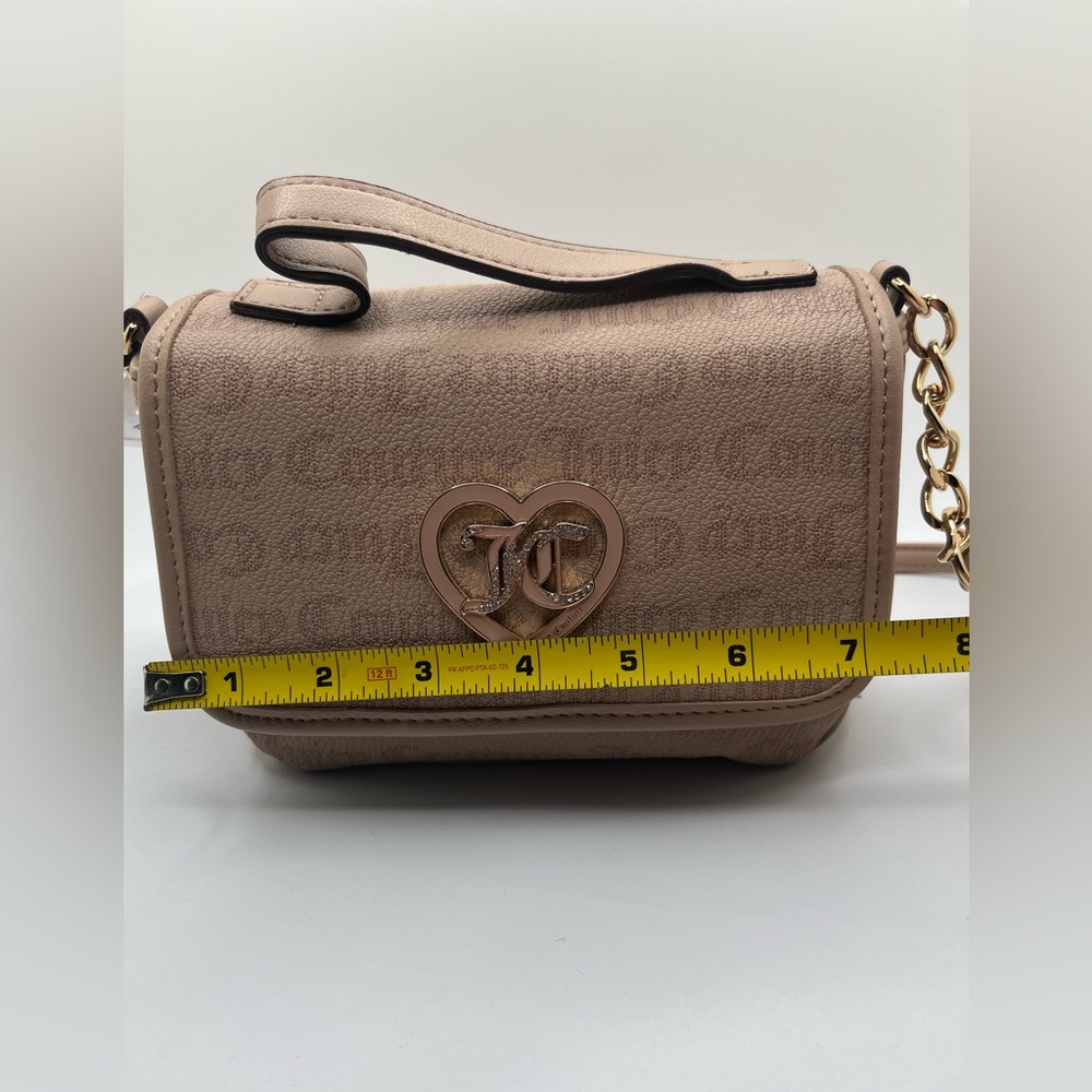 NWT Juicy Couture Women’s Gothic Dots Cafe Flawless Flap Crossbody Bag OS - Picture 10 of 11